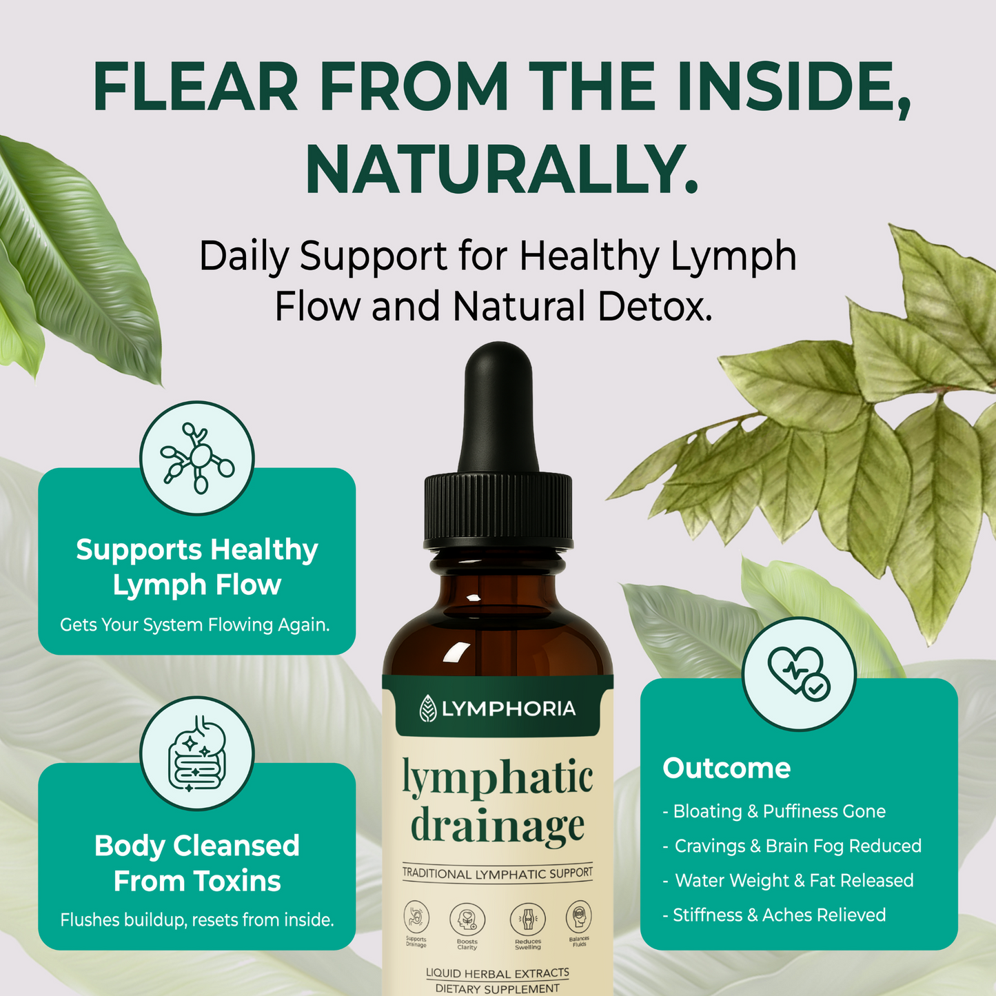 Solviana Drainage Drops — Gentle, Fast-Acting Fluid Support